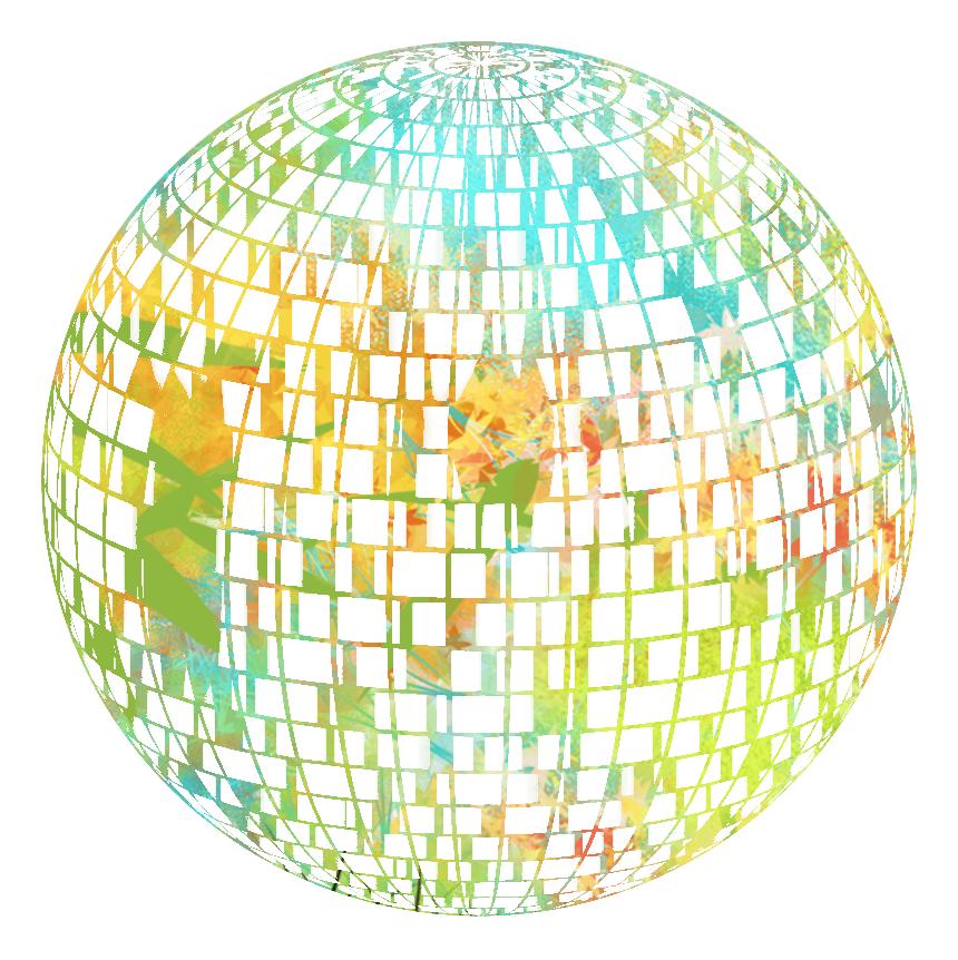 disco ball graffitti